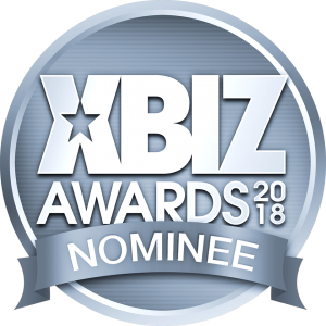 XBIZ Awards Nominee Logo in Silver on Silver
